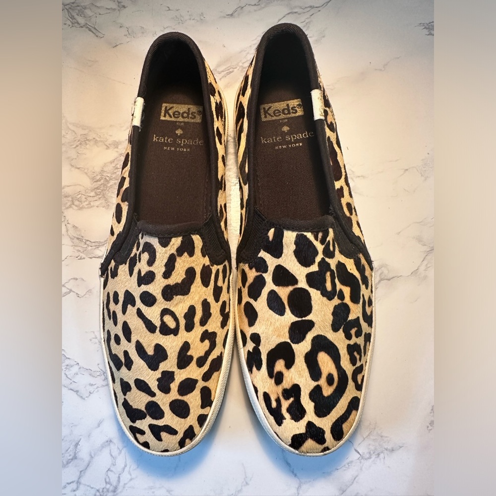 Limited edition Kate Spade leopard print Keds